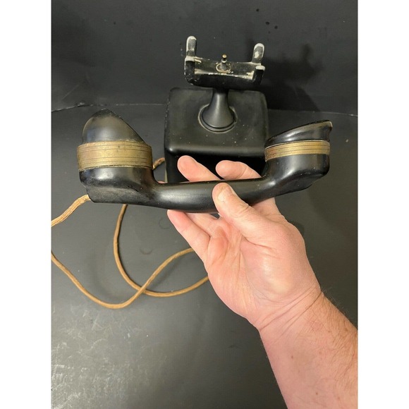 Antique Automatic Electric Co. AE8 Magneto Monophone Hand Crank Telephone - Picture 10 of 11